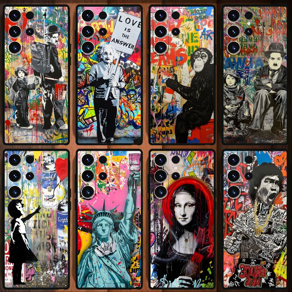 Phone Cases Galaxy S23 - بانكسي جرافيتي آرت حافظة لهاتف سامسونج