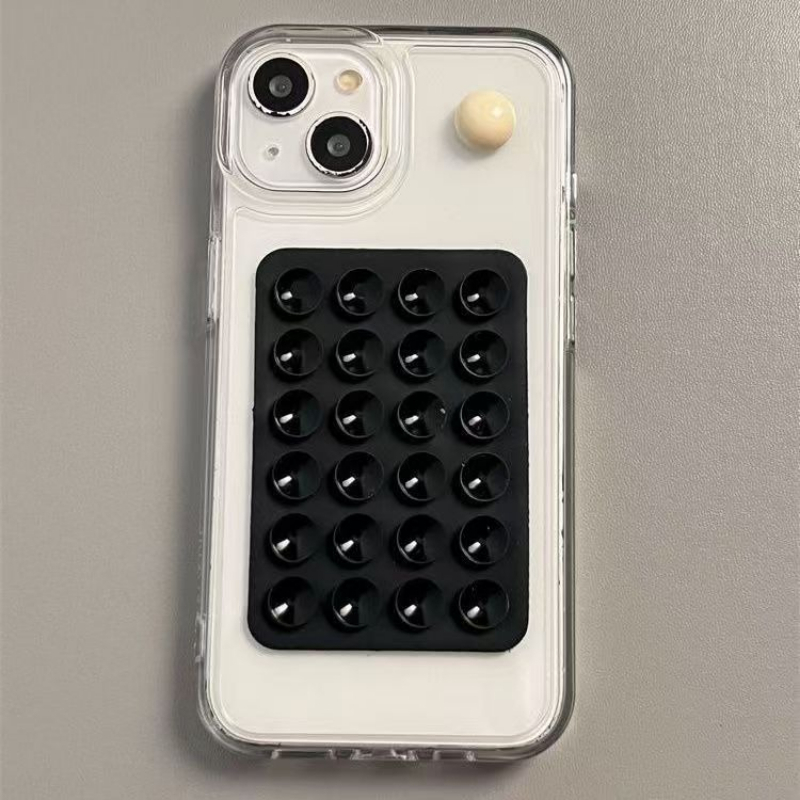 Phone Cases Apple - حامل هاتف سيليكون لاصق بقاعدة شفط