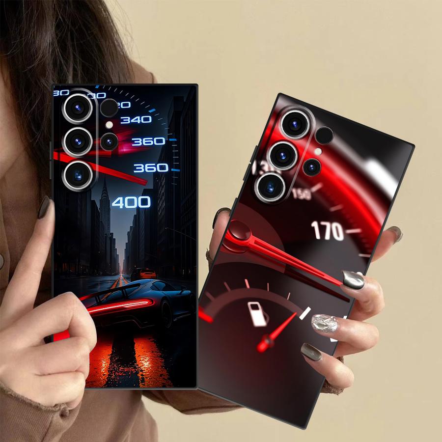 Phone Cases Galaxy S23 - غطاء هاتف بتصميم عداد السيارة الأحمر