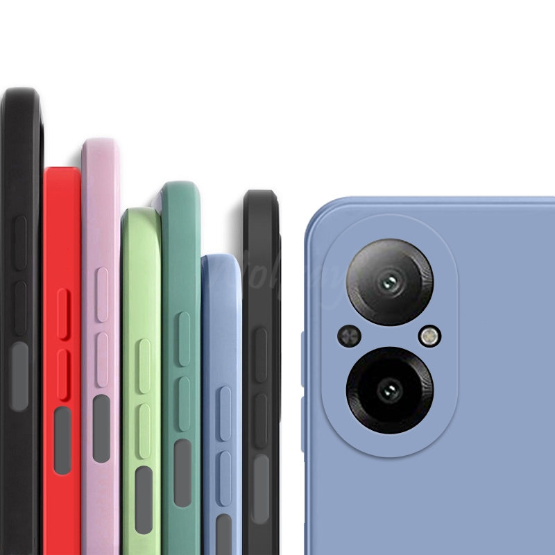Realme C67 - جراب هاتف مطاطي عادي من السيليكون
