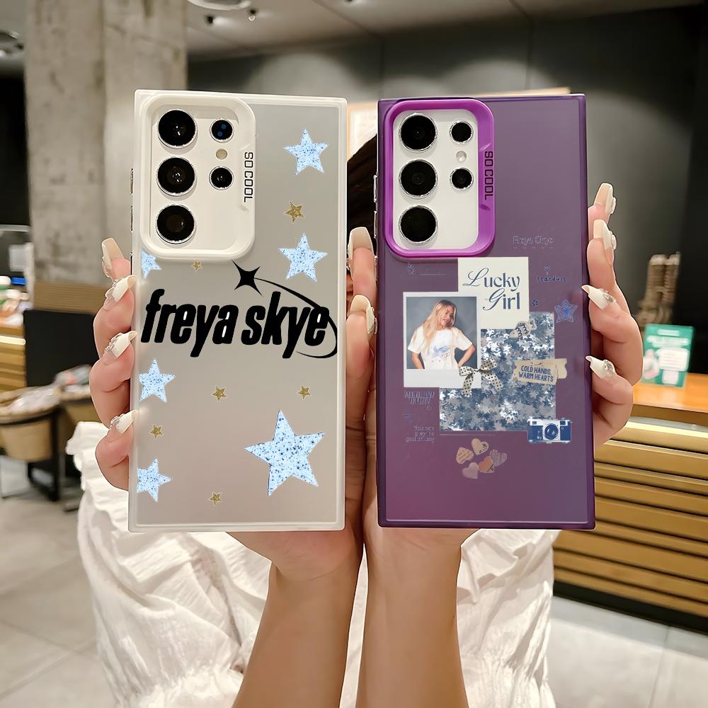 Phone Cases Galaxy S23 - جراب هاتف سيليكون ملون فضي جديد