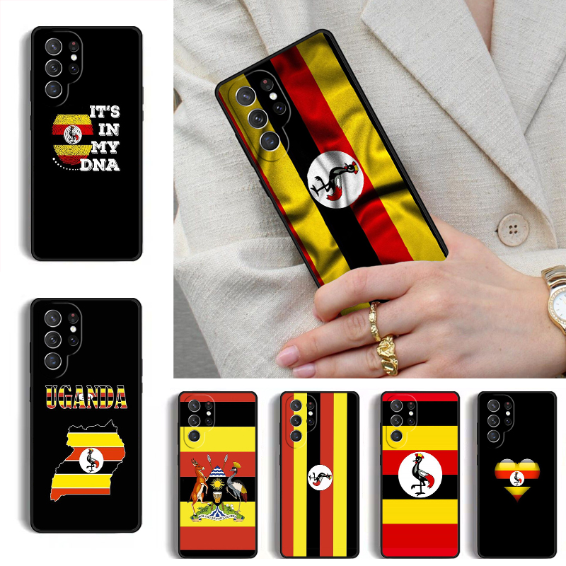 Phone Cases Uganda - جراب هاتف بتصميم علم وشعار أوغندا