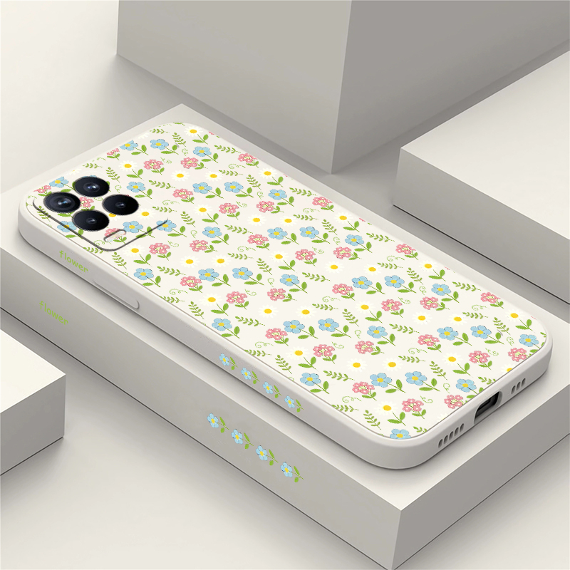 Phone Cases Realme - غطاء هاتف أنيق بتصميم زهور صغيرة