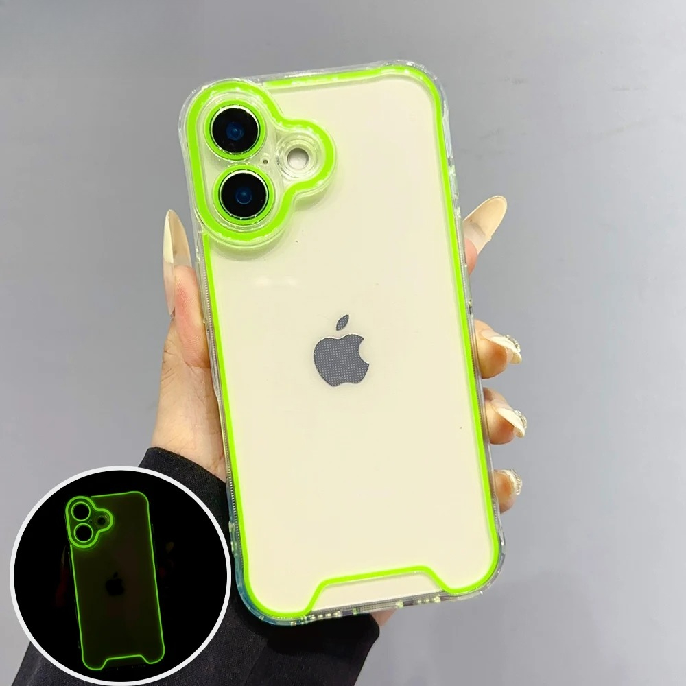 Phone Cases Vogue - حافظة شفافة مضيئة بإضاءة ليلية فاخرة