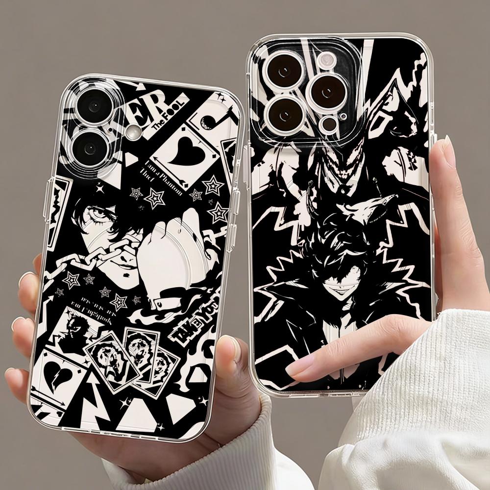 Phone Cases Apple - غطاء هاتف مغناطيسي شفاف بتصميم لعبة