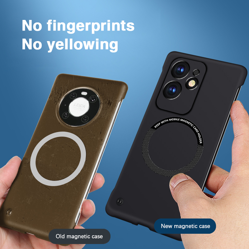 Phone Cases Realme - حافظة رفيعة للشحن اللاسلكي المغناطيسي لهاتف