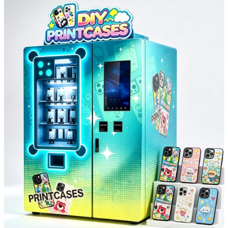 ماكينة طباعة أغطية الهواتف الم - مراجعة Phone Cases Vending Machine وسعره