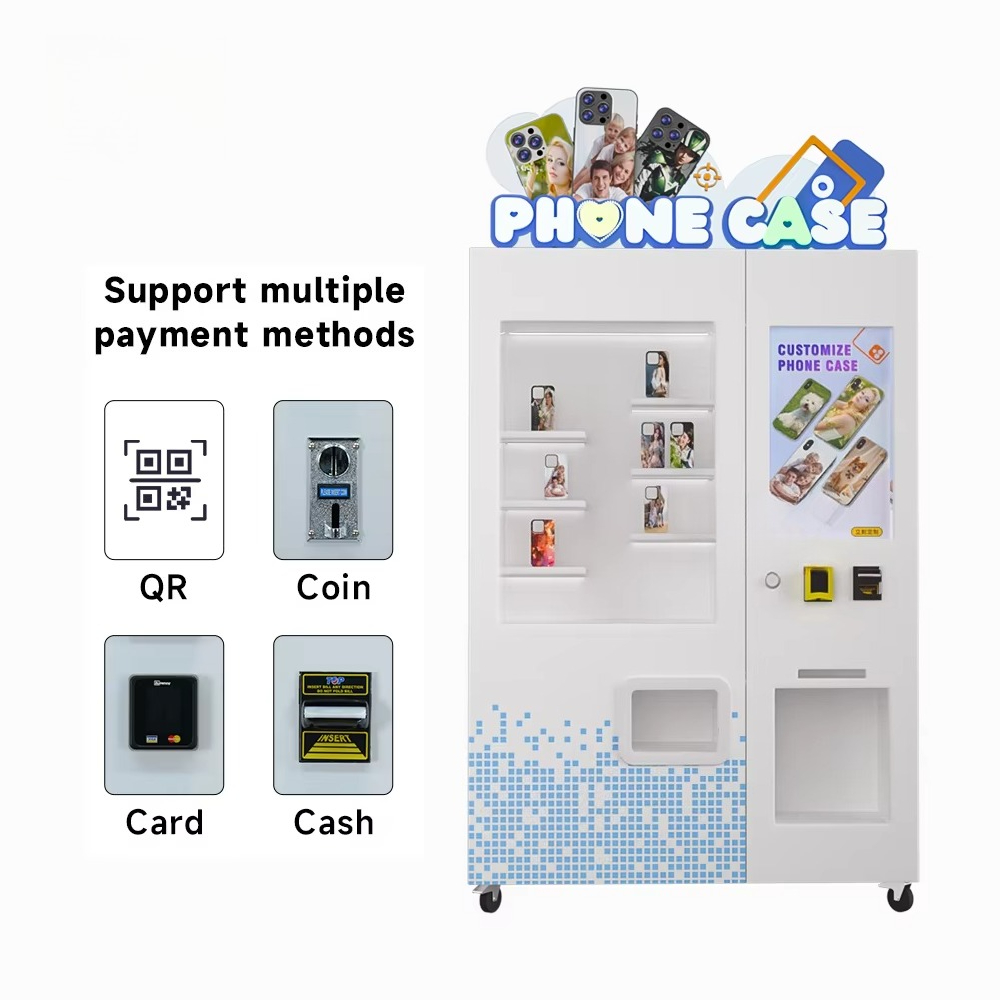 آلة طباعة أغطية الهواتف الذكية - مراجعة Phone Cases Vending Machine وسعره