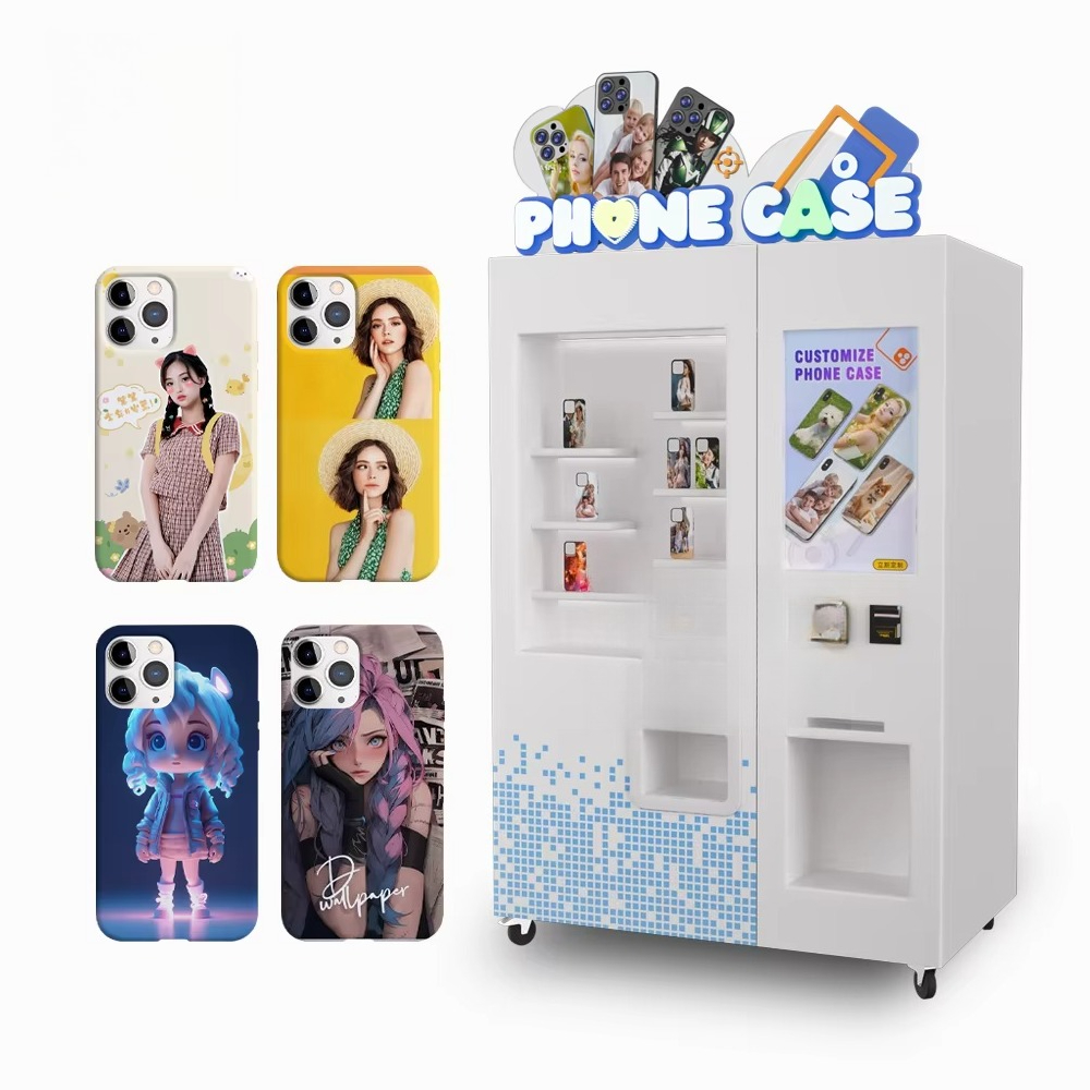 آلة طباعة أغطية الهواتف الذكية - مراجعة Phone Cases Vending Machine وسعره