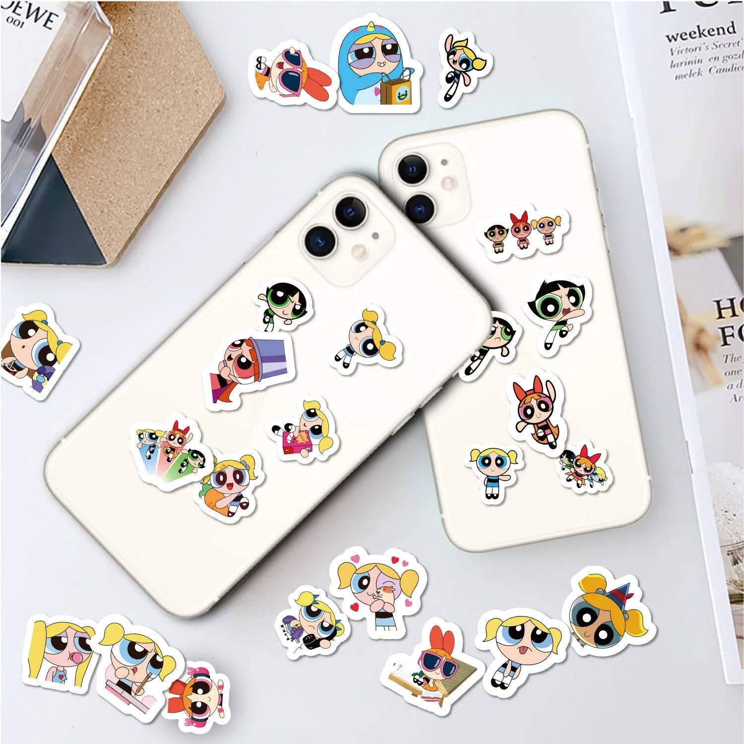 100 قطعة ملصقات فتيات القوة ال - مراجعة Phone Cases Kids وسعره