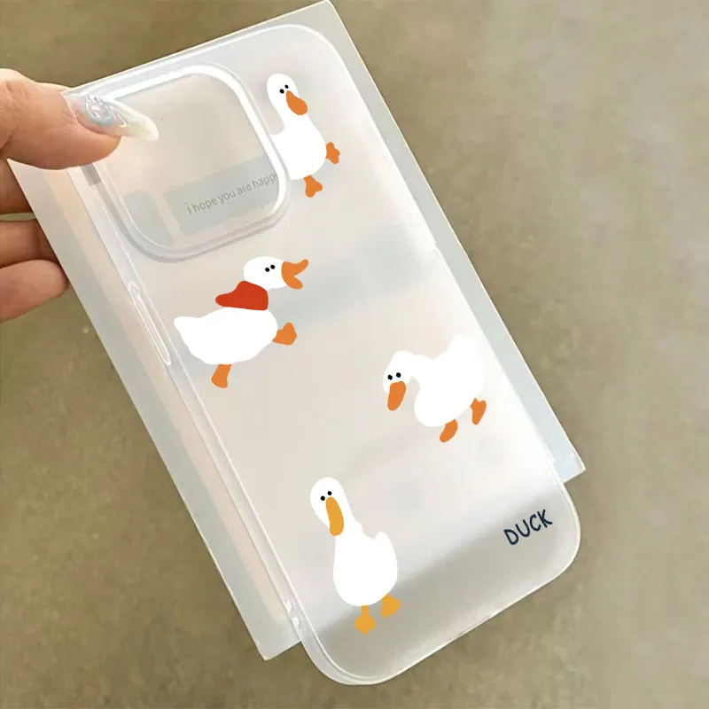 سوبر لطيف بطة الدجال ماتي شفاف - مراجعة Phone Cases Cute Iphone 13 وسعره