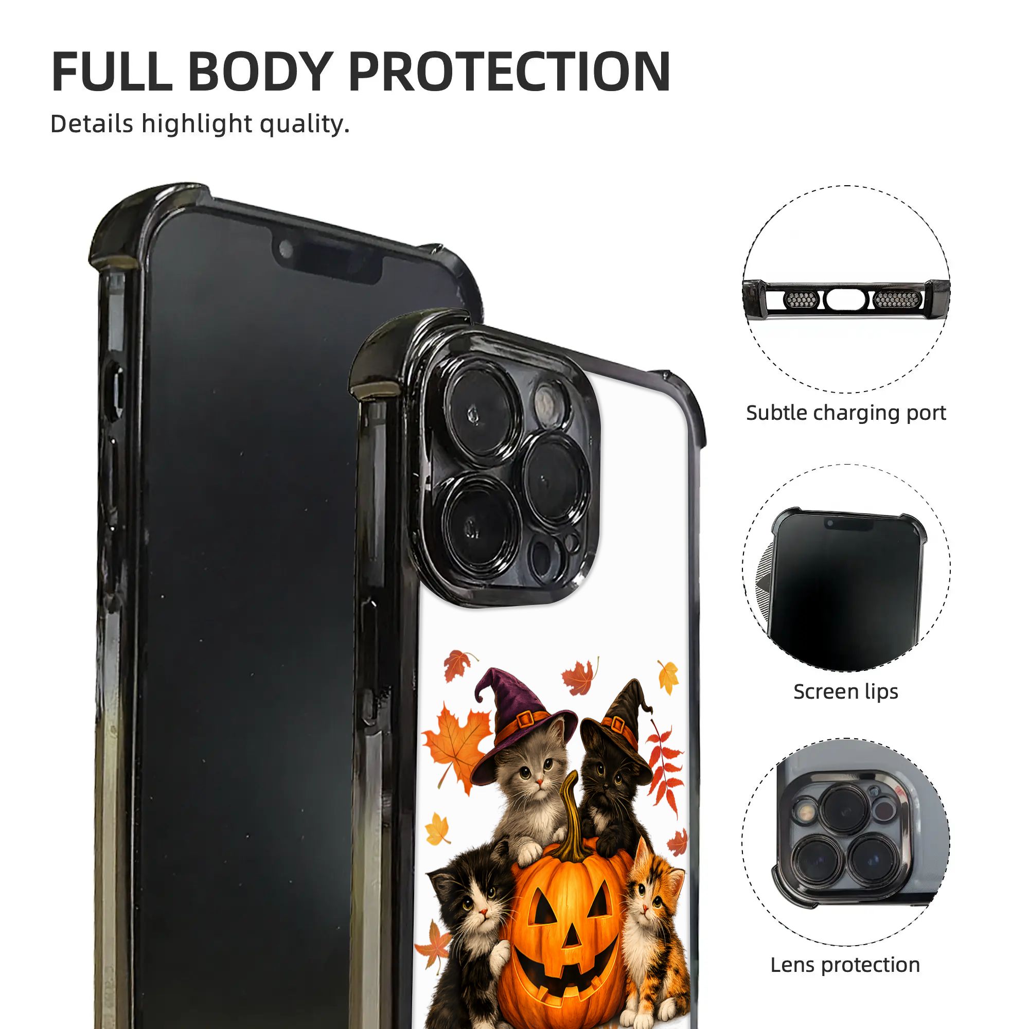 غطاء هاتف للهالوين بتصميم قطط  - مراجعة Phone Cases Kids وسعره