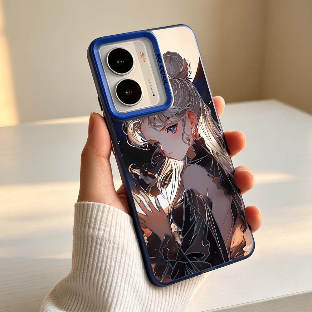غطاء هاتف ملون فضي بتصميم أنمي - مراجعة Phone Cases Realme وسعره