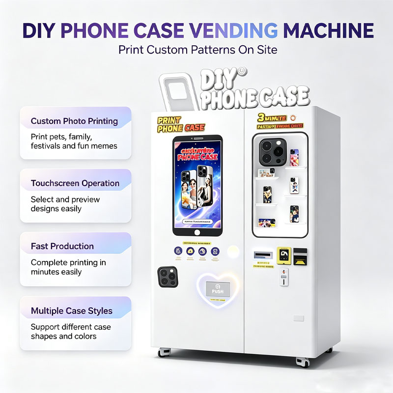 ماكينة بيع أغطية الهواتف الأوت - مراجعة Phone Cases Vending Machine وسعره