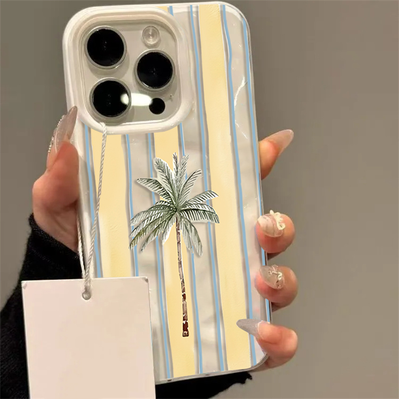 جراب هاتف صيفي مموج بتصميم شجر - مراجعة Phone Cases Cute Iphone 13 وسعره