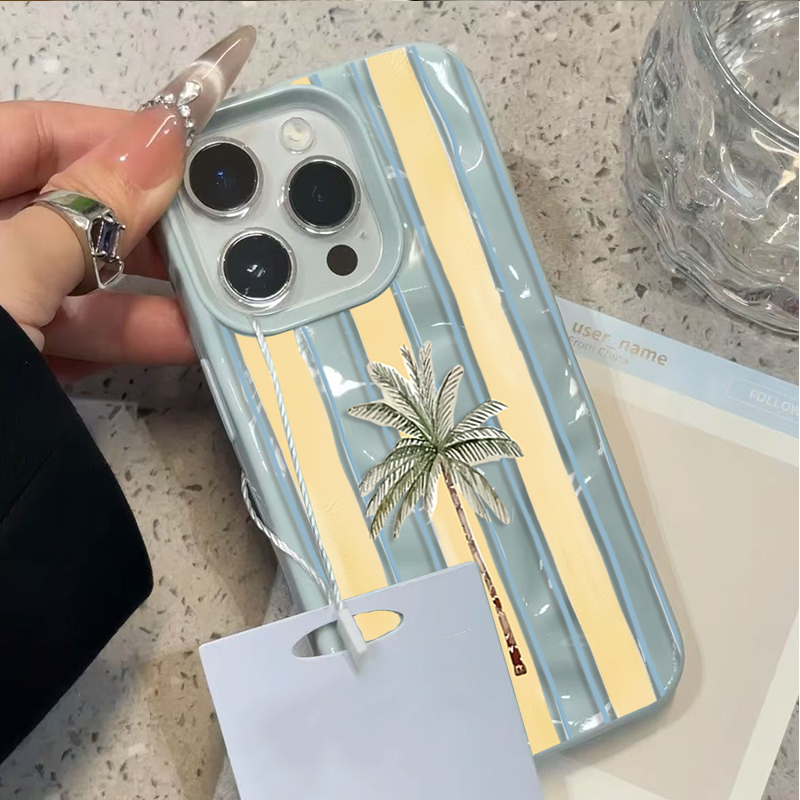 جراب هاتف صيفي مموج بتصميم شجر - مراجعة Phone Cases Cute Iphone 13 وسعره