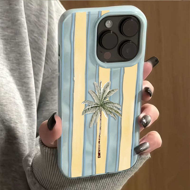 جراب هاتف صيفي مموج بتصميم شجر - مراجعة Phone Cases Cute Iphone 13 وسعره
