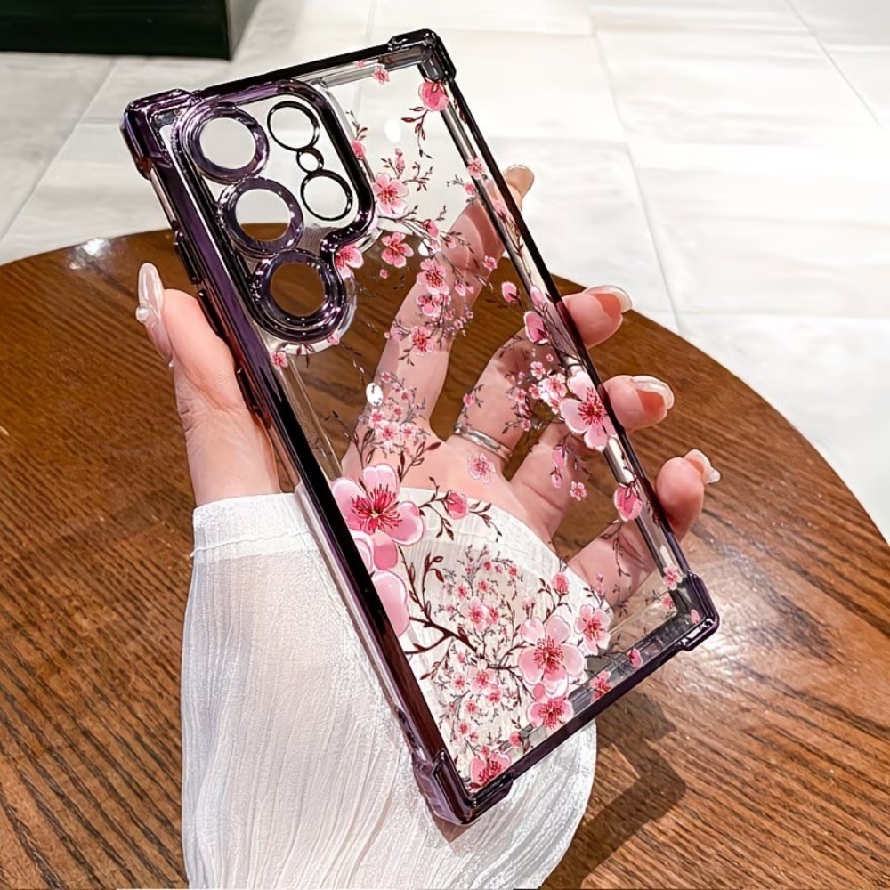غطاء هاتف مطلي بزهر الكرز مضاد - مراجعة Phone Cases Galaxy S23 وسعره