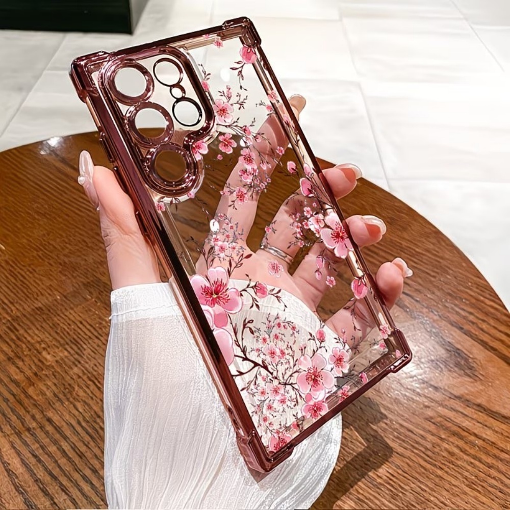 غطاء هاتف مطلي بزهر الكرز مضاد - مراجعة Phone Cases Galaxy S23 وسعره