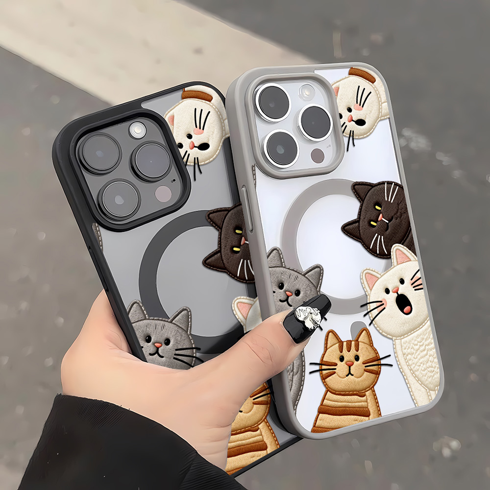غطاء هاتف لطيف بتصميم قطة مطرز - مراجعة Phone Cases Cute Iphone 13 وسعره