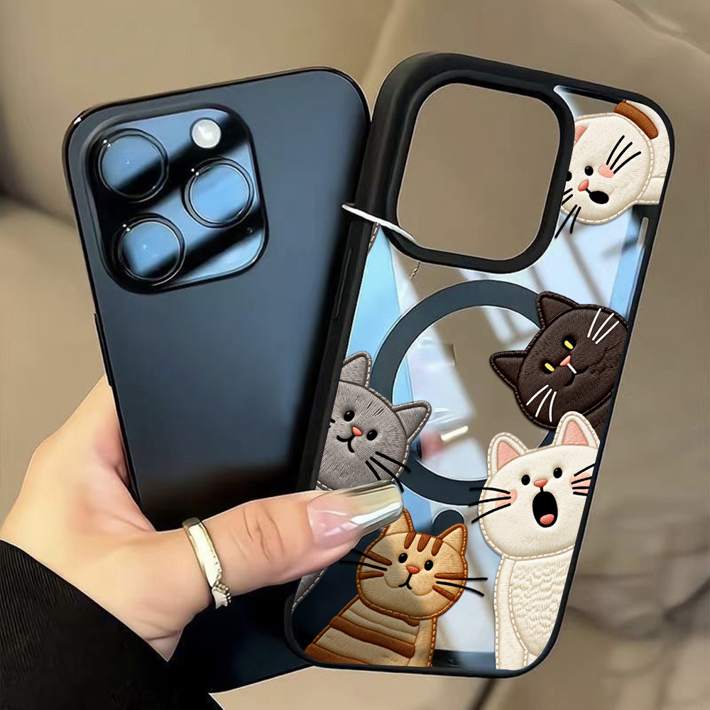 غطاء هاتف لطيف بتصميم قطة مطرز - مراجعة Phone Cases Cute Iphone 13 وسعره